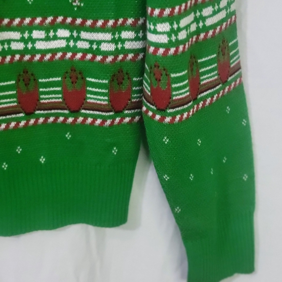 Men's Small Star Wars Nerd X-Wing Tie Fighter Ugly Christmas Sweater - Picture 4 of 12